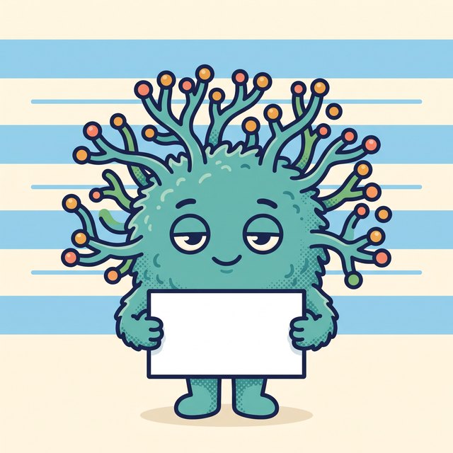 Cartoon ringworm fungus